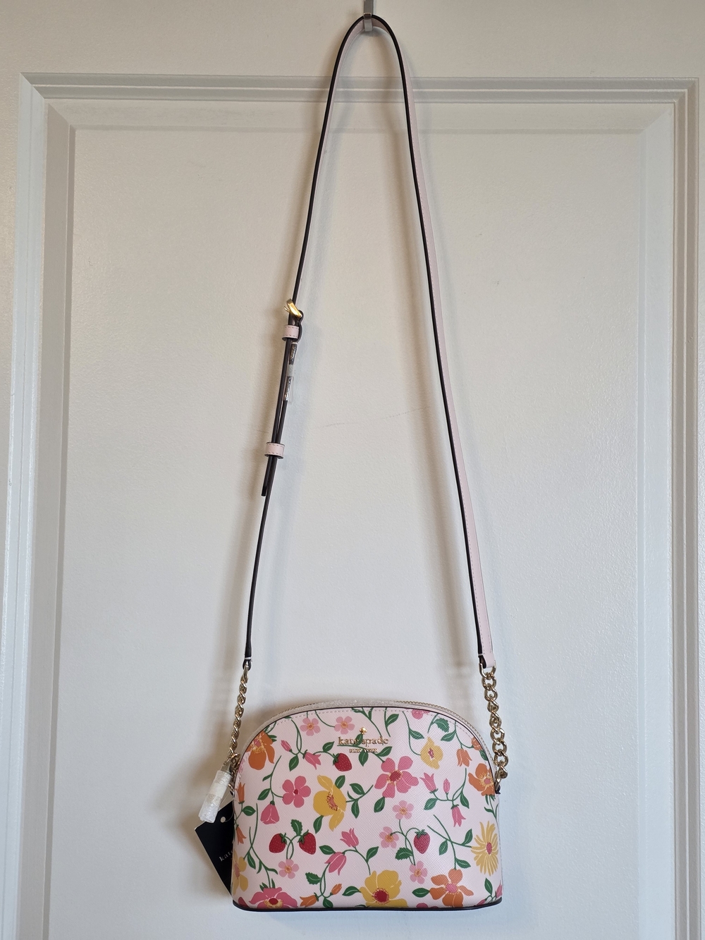 kate spade Small Dome Crossbody Strawberry Garden - Picture 9 of 9